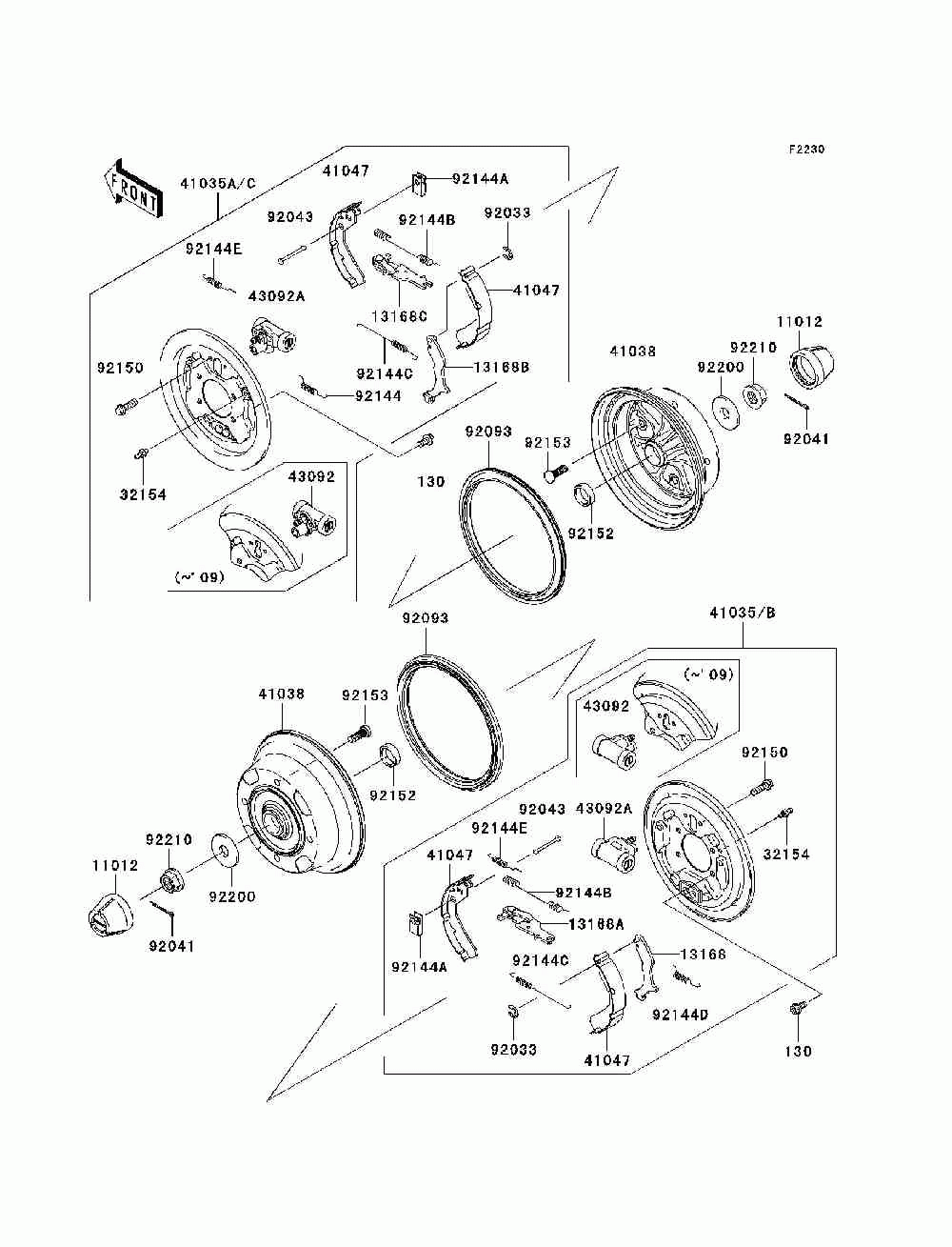 Front hubs_brakes