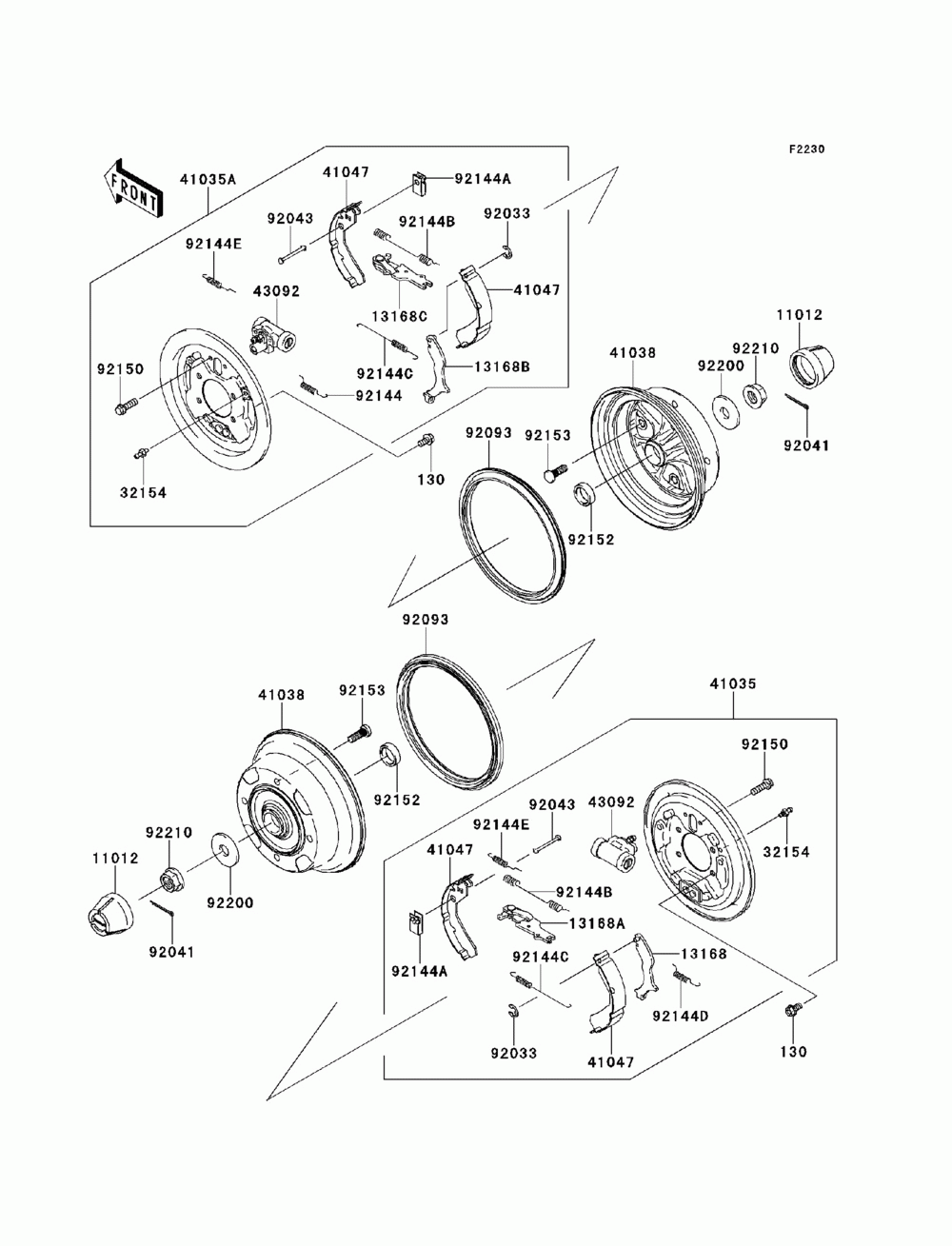 Front hubs_brakes