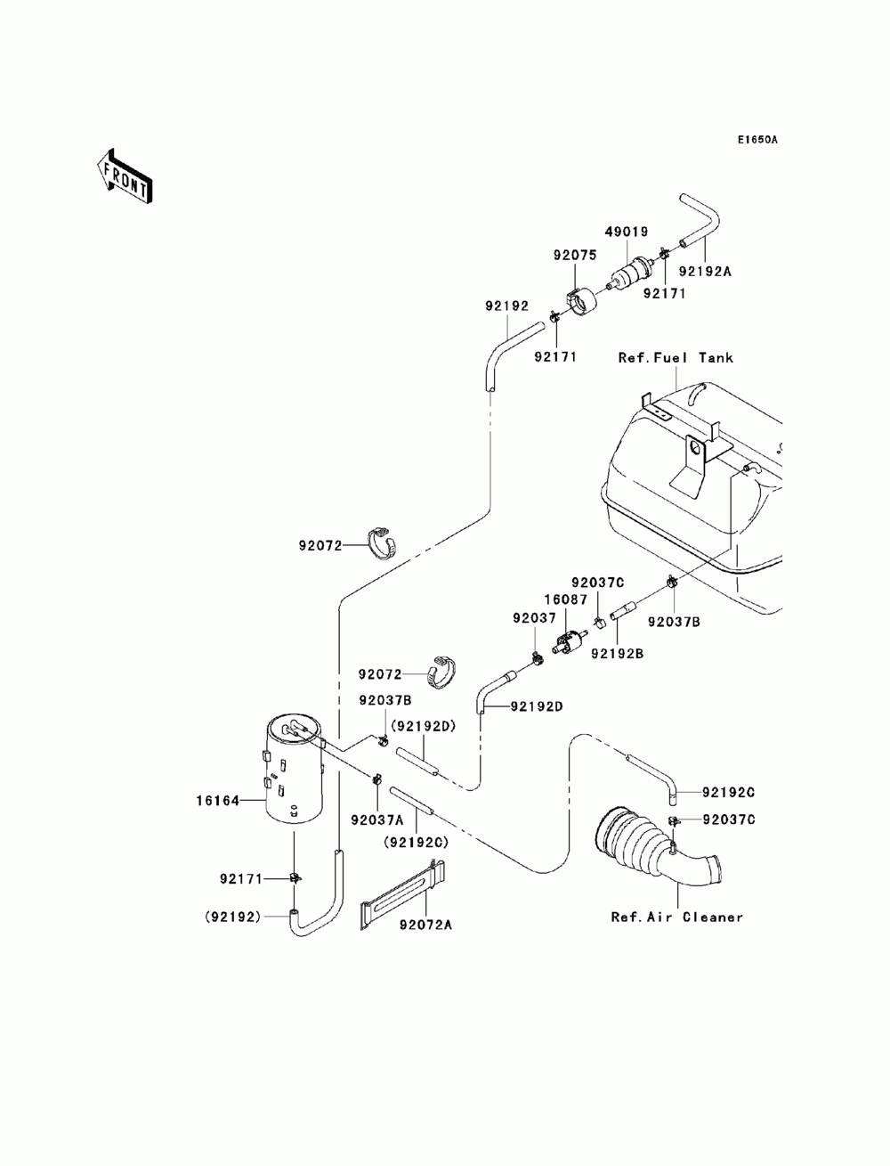 Fuel evaporative system(dcf)