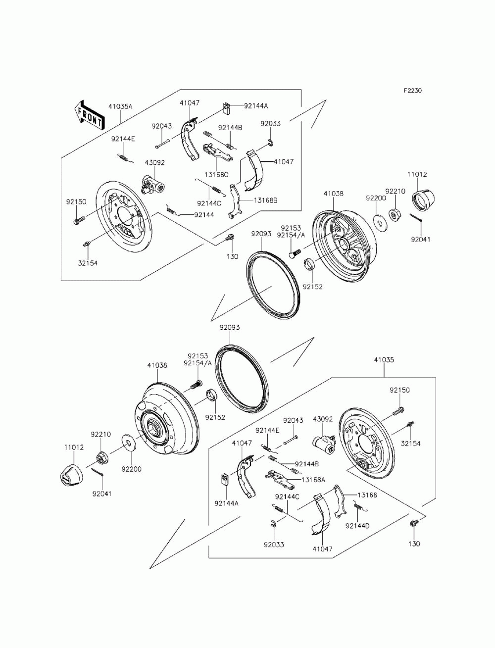 Front hubs_brakes