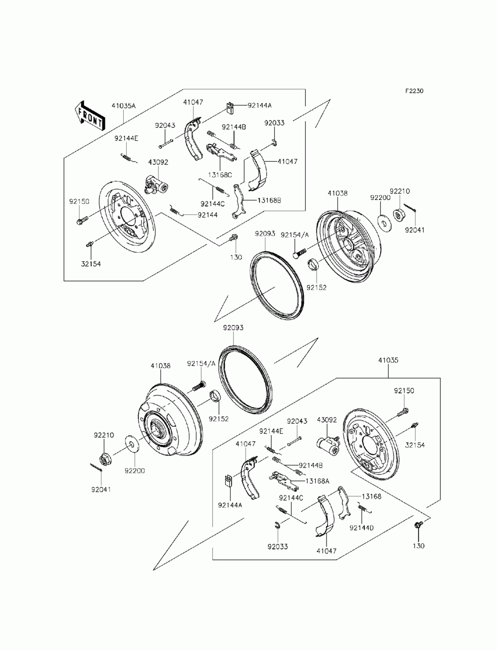 Front hubs_brakes