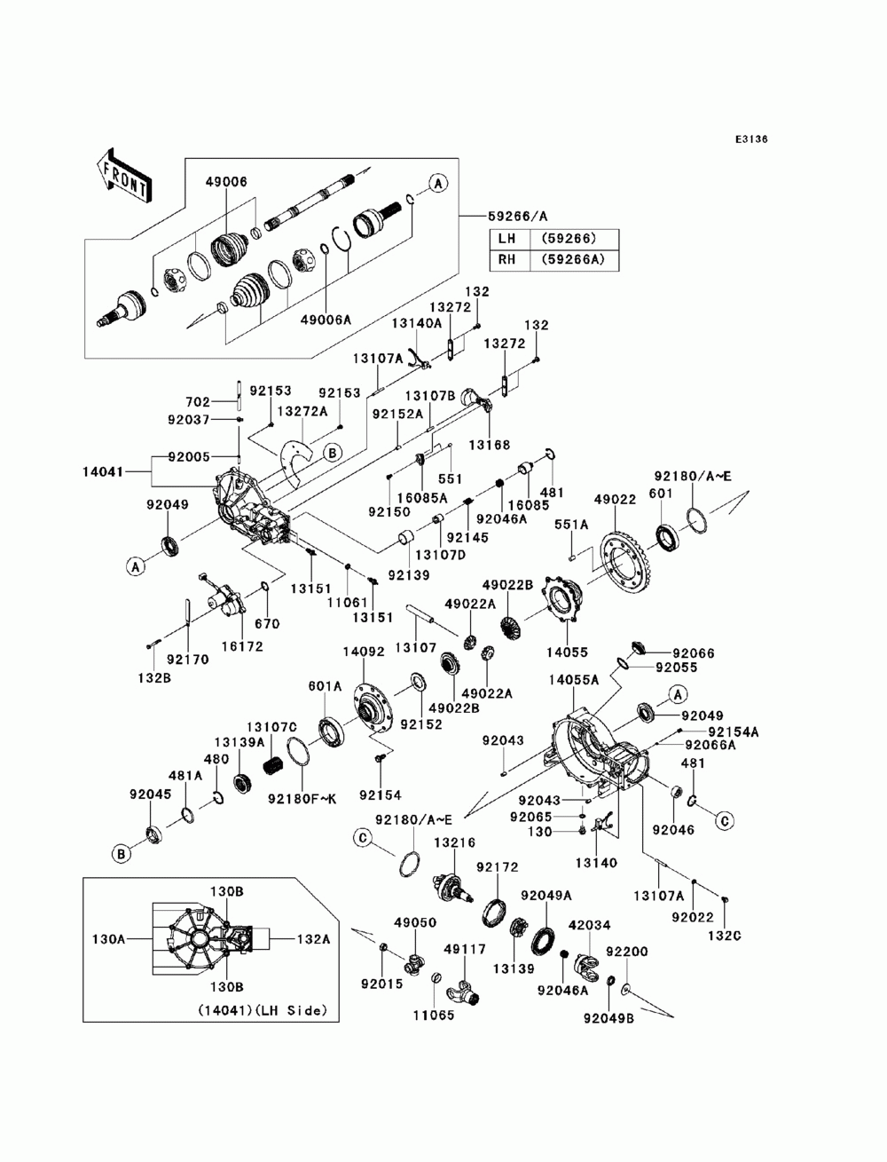 Drive shaft-fr(-jkbrtcb1 eb500852)