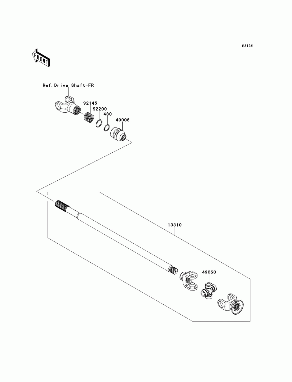 Drive shaft(-jkbrtcc1 eb500153)