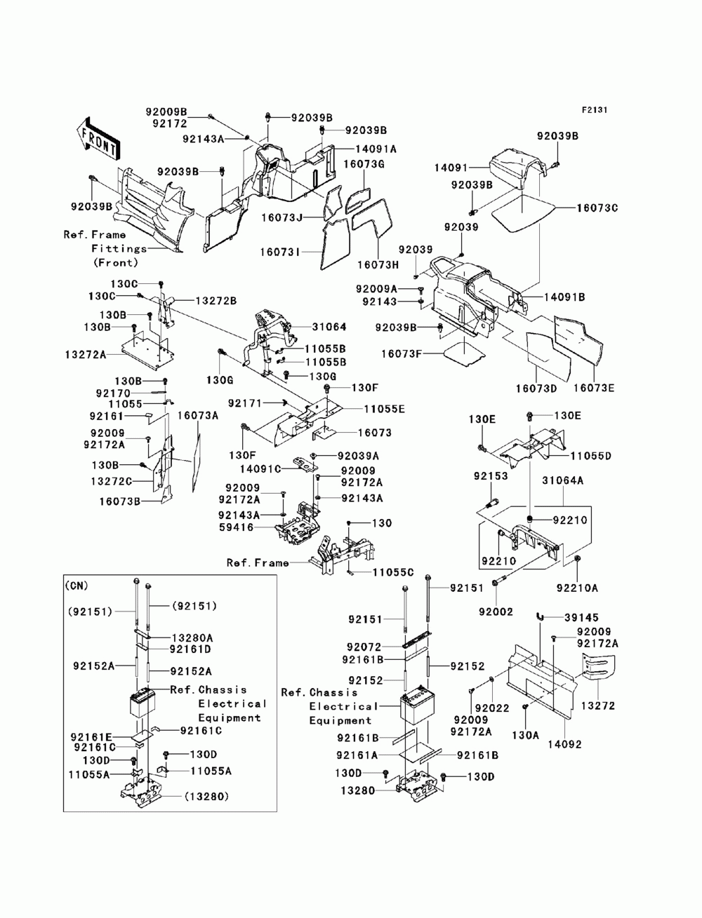 Frame fittings(rear)