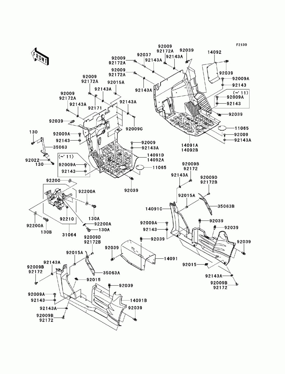 Frame fittings(front)