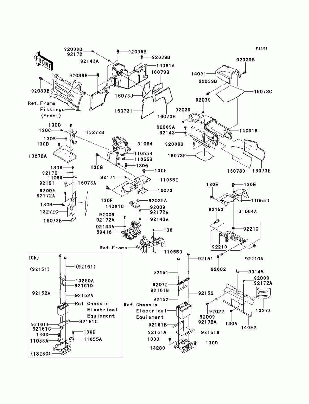 Frame fittings(rear)