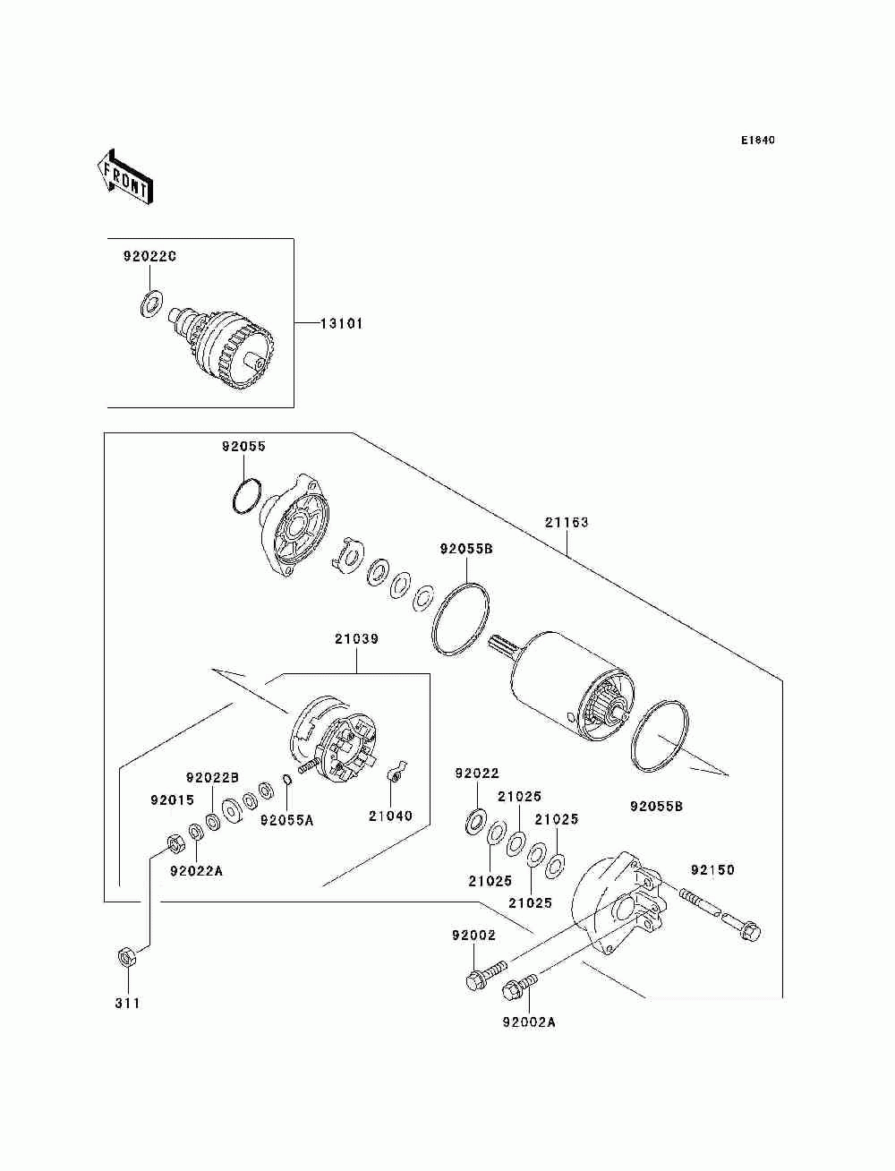 Starter motor