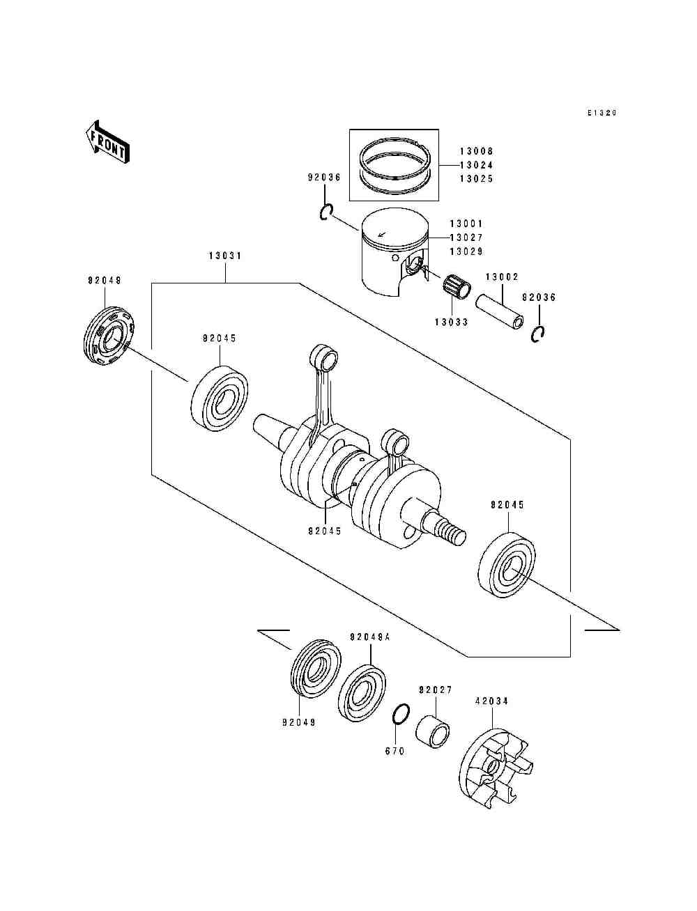 Crankshaft  piston