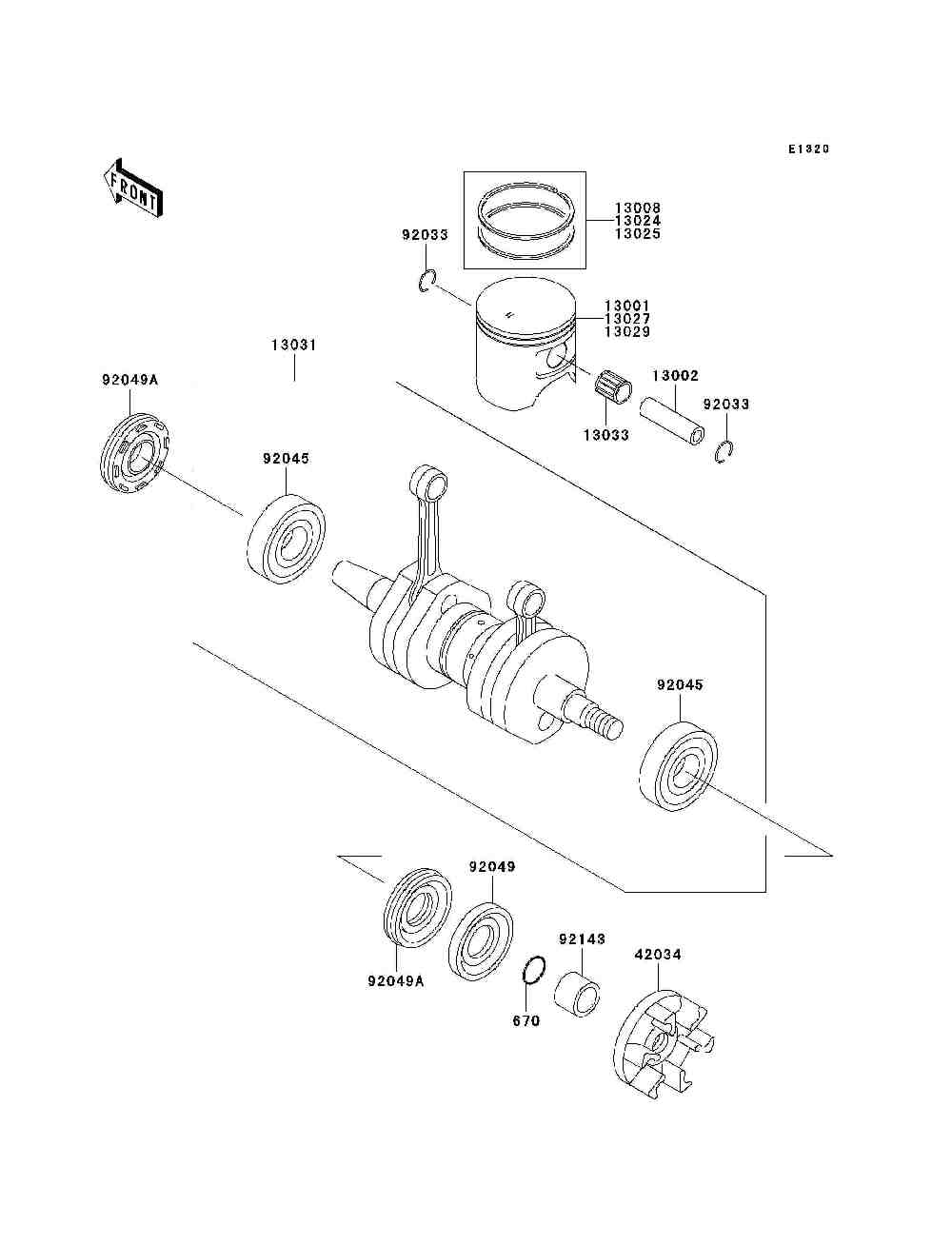 Crankshaft  piston(s)