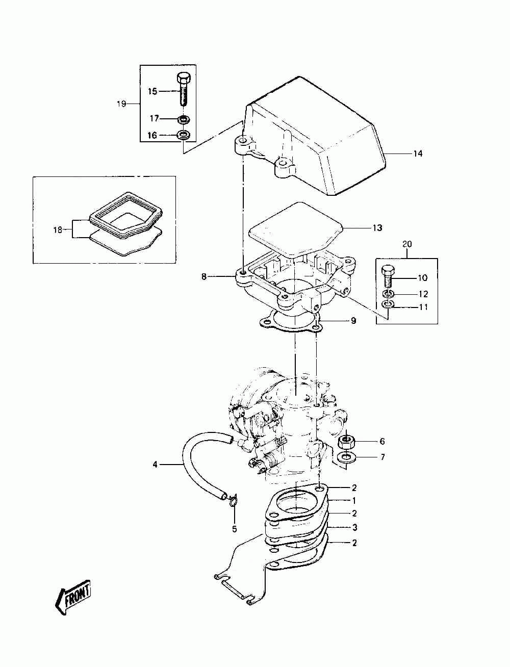 Carburetor brackets_flame arrester