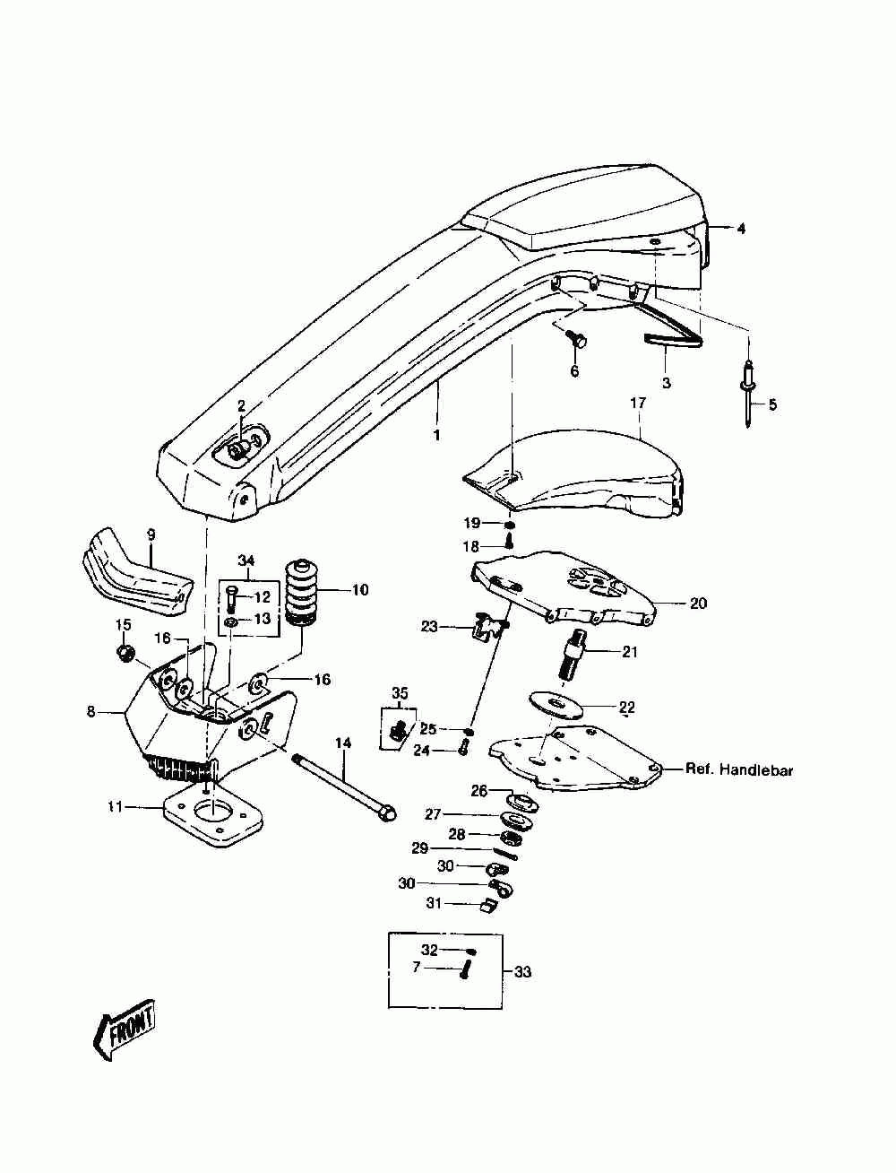 Handle pole