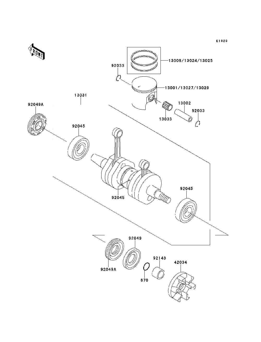 Crankshaft  piston(s)