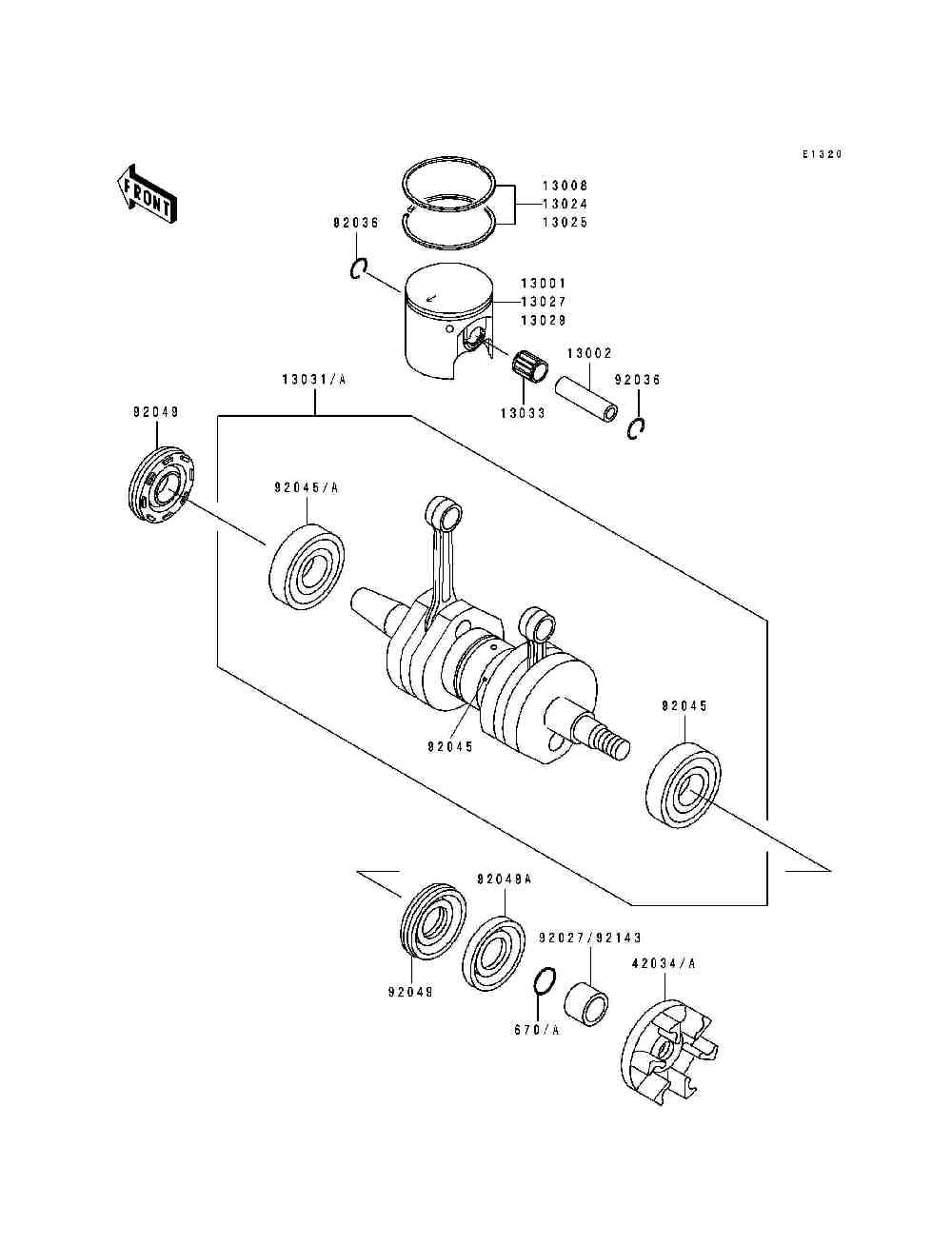 Crankshaft  piston(s)