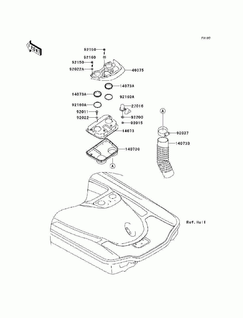 Hull rear fittings