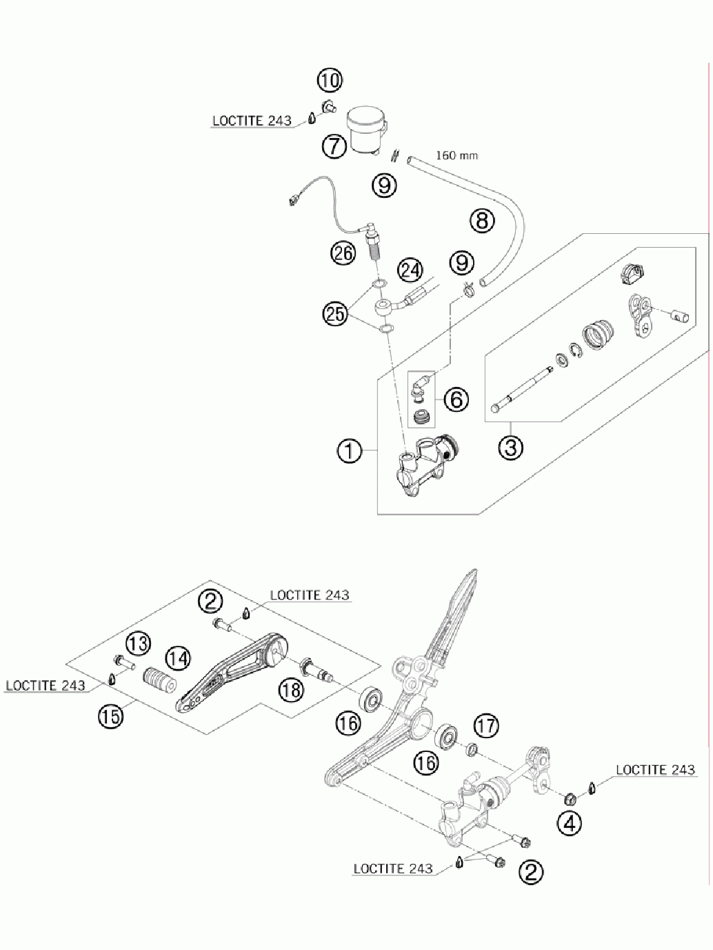 Rear brake control