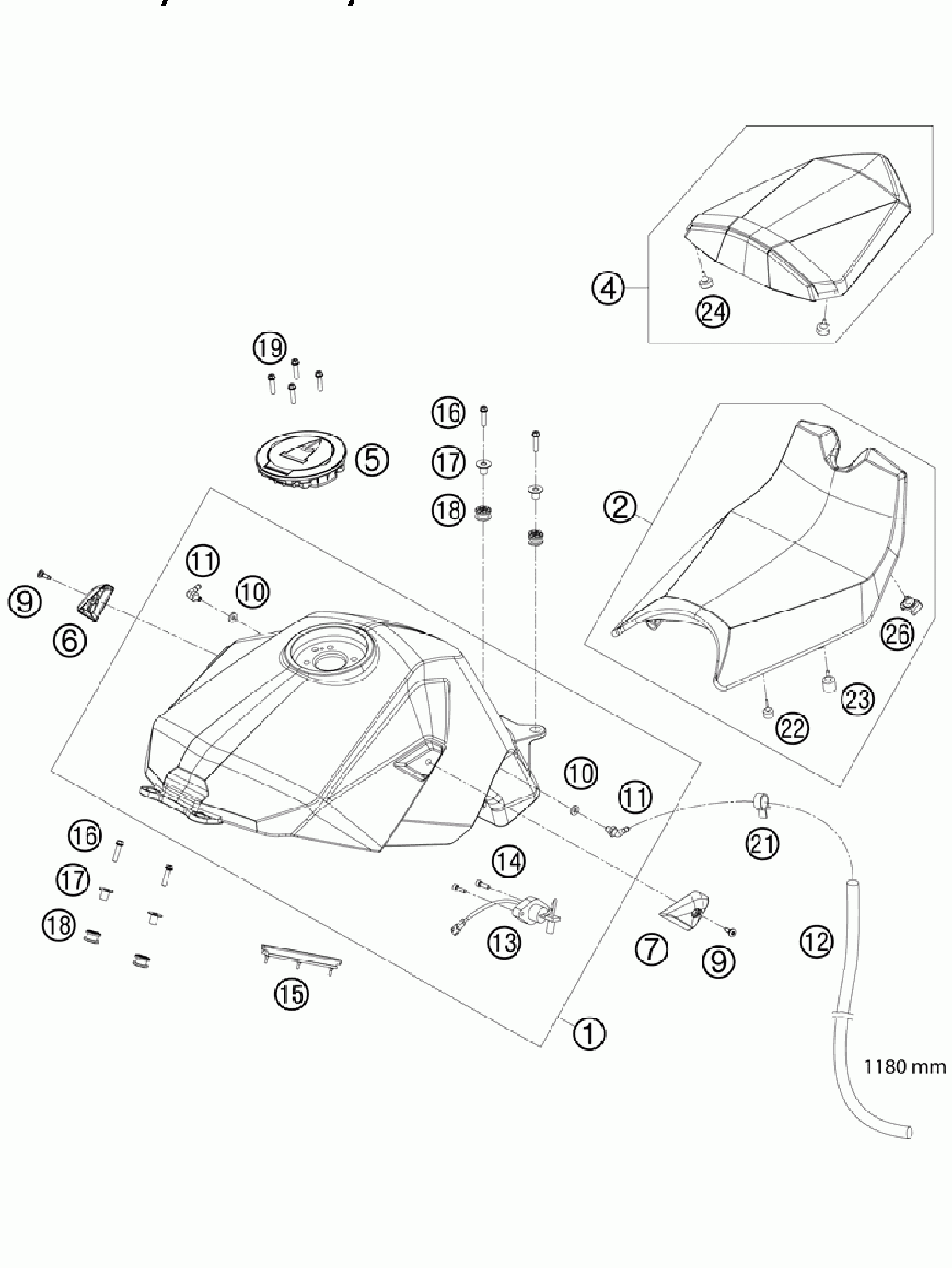 Tank seat cover