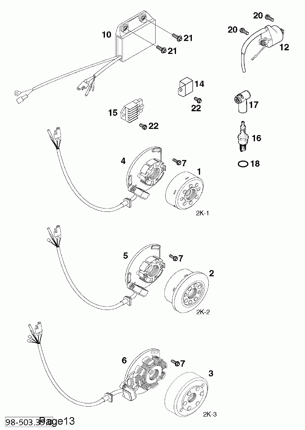 Ignition system kokusan 125_200 ‘99