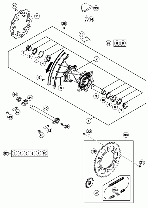 Rear wheel