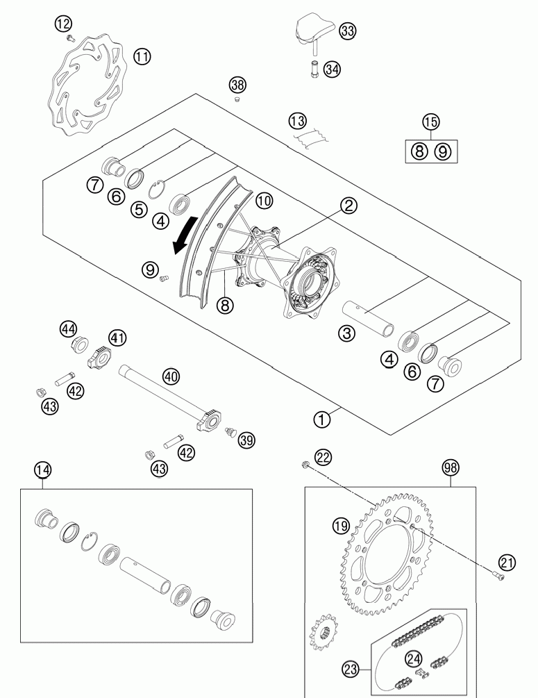 Rear wheel