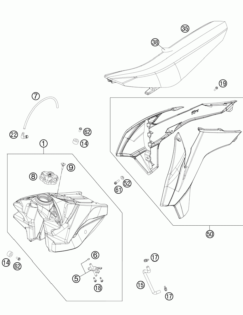 Tank seat cover