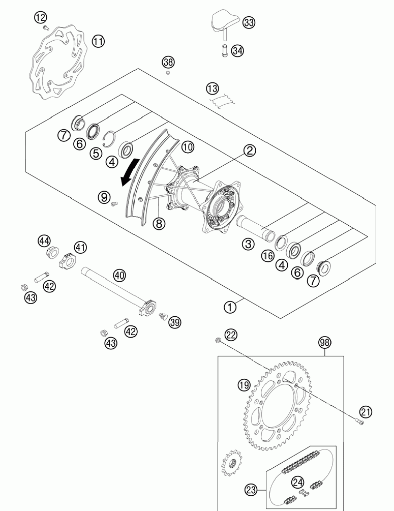 Rear wheel