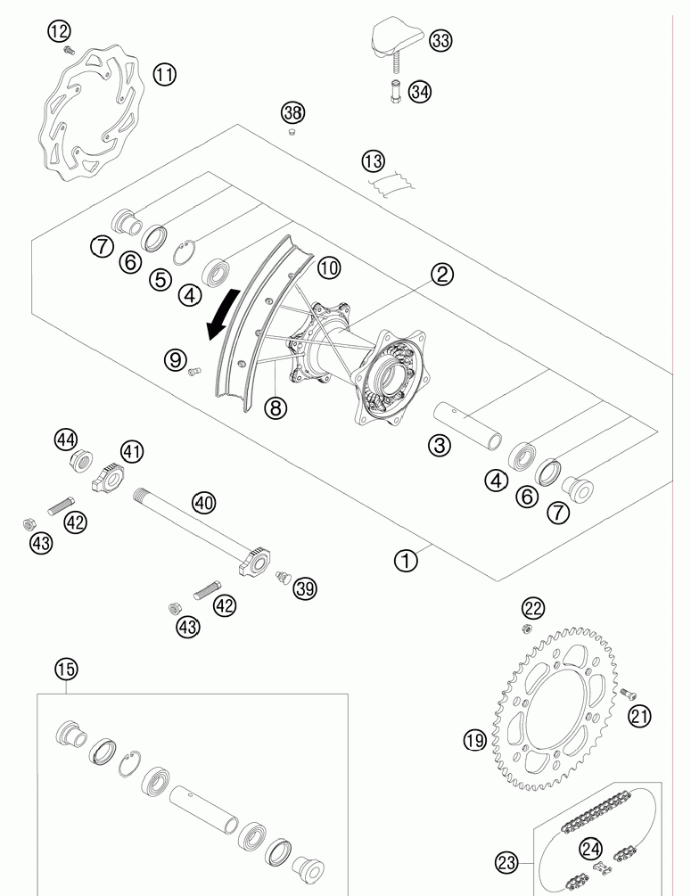 Rear wheel