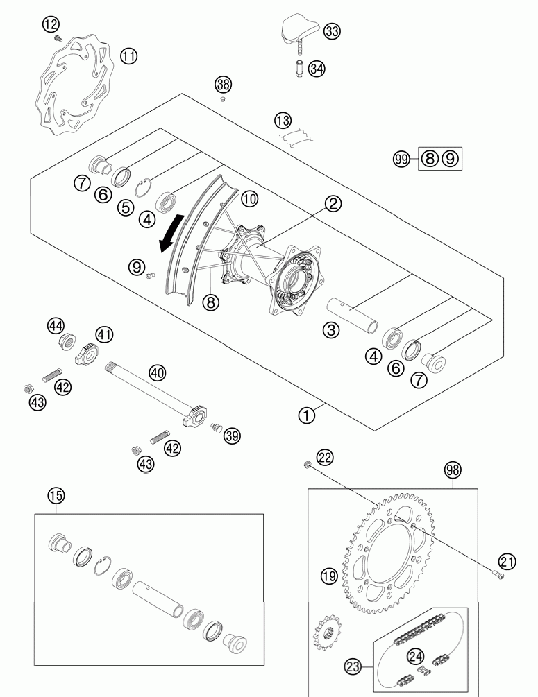 Rear wheel