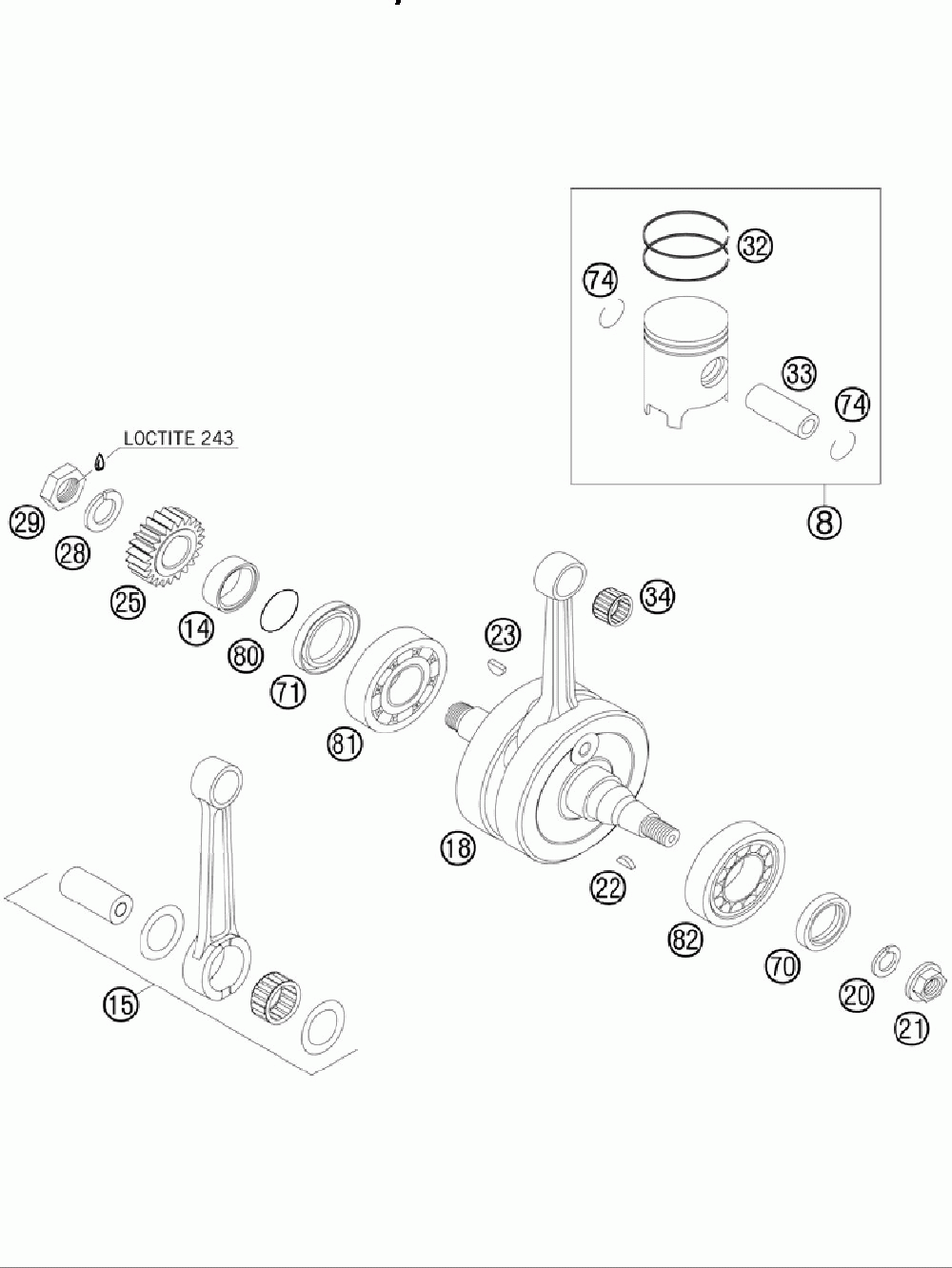 Crankshaft piston