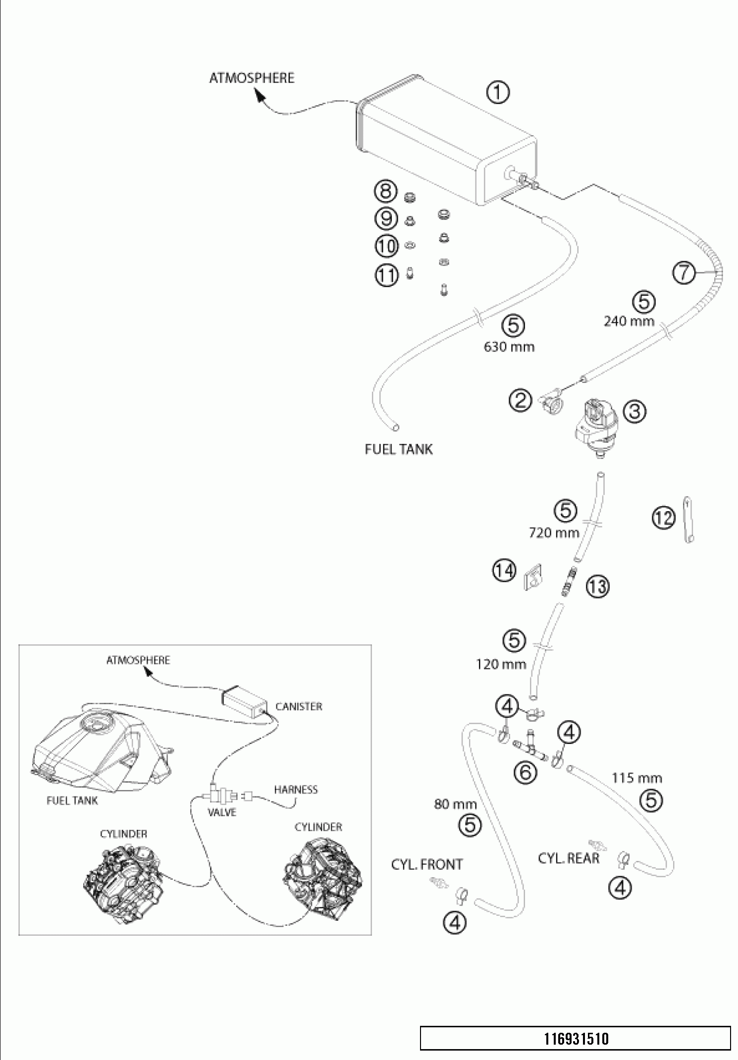 Evaporative canister