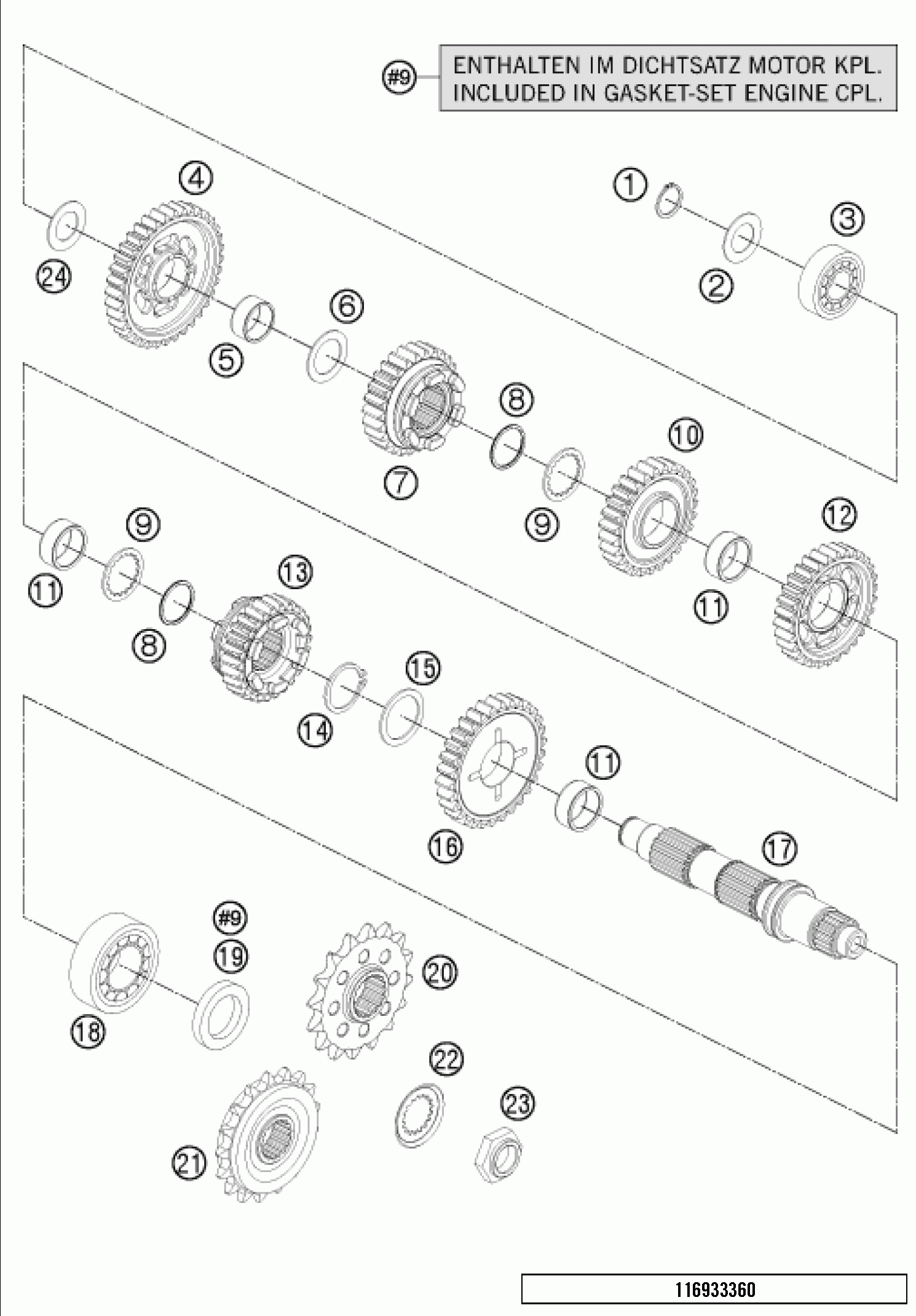 Transmission ii - countershaft