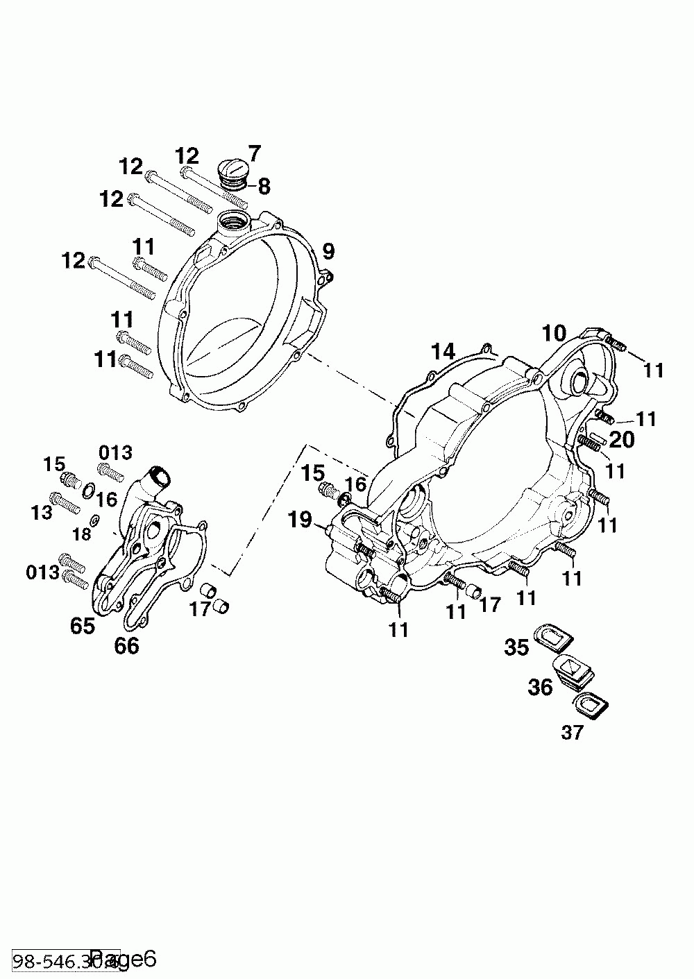 Kupplungsdeckel clutch cover 250_300_380 ‘99