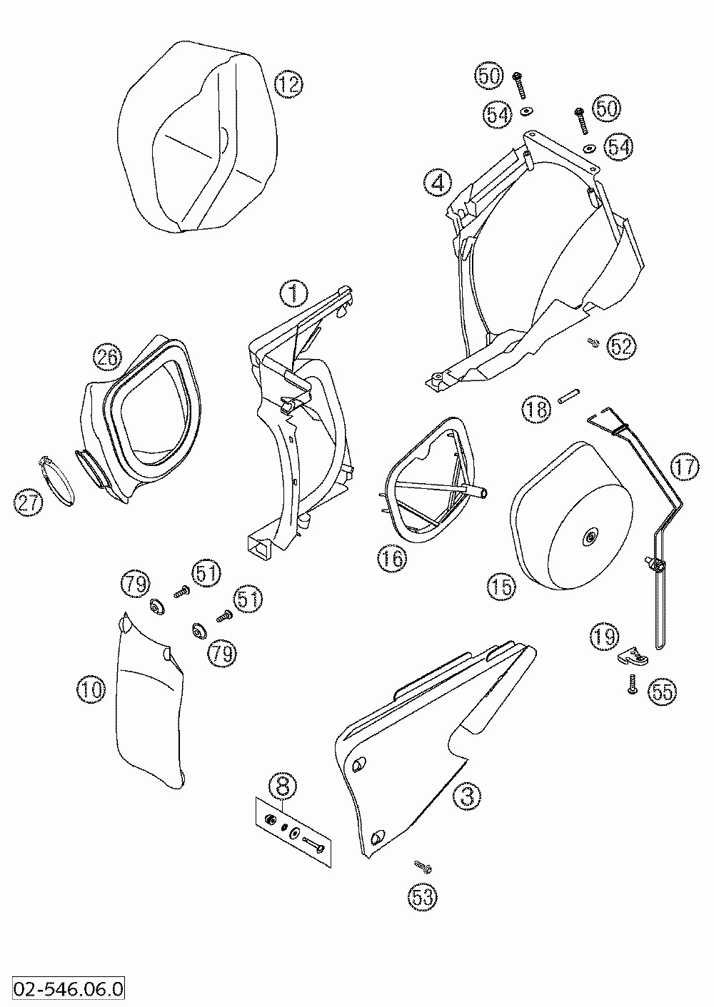 Air filter box 125-380