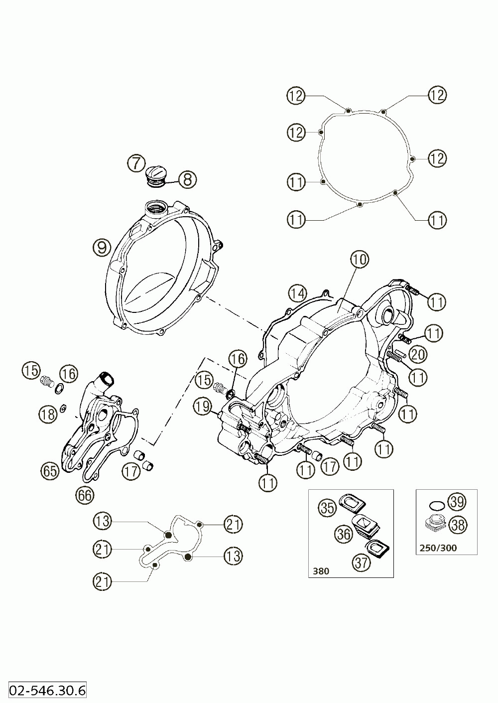 Clutch cover 250_300_380