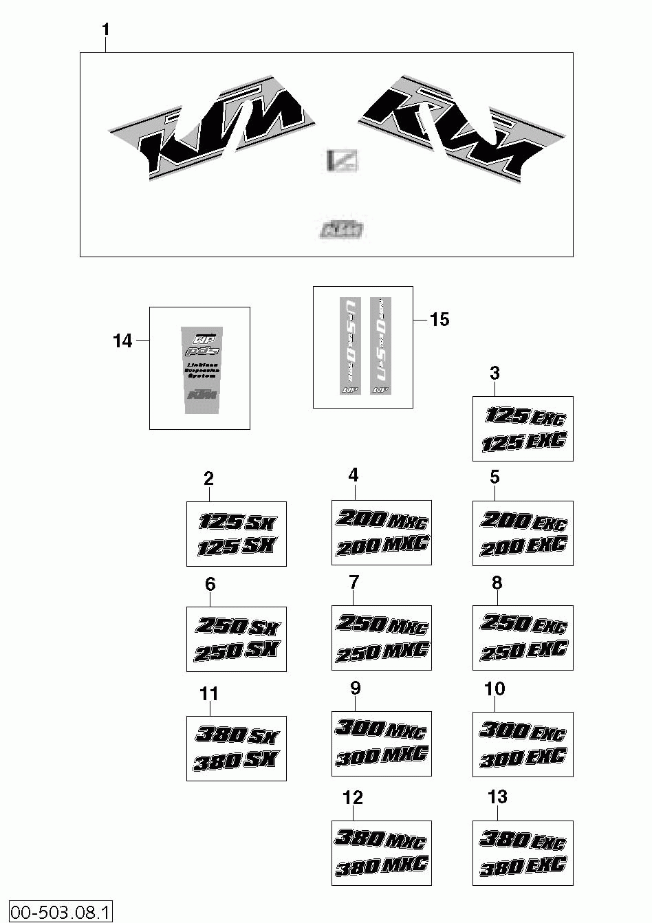 Dekor decal 125-380