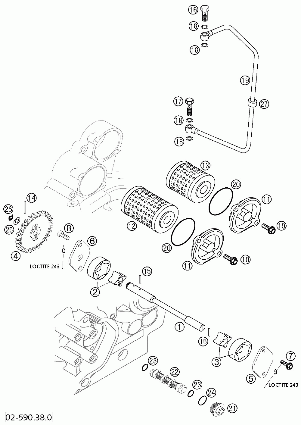 Lubricating system 250