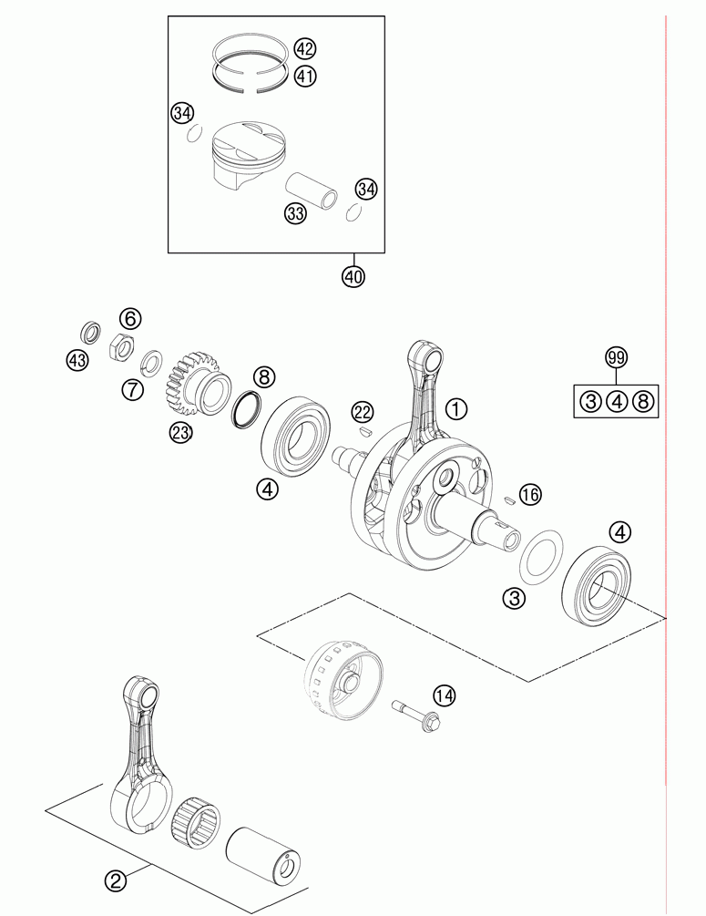 Crankshaft piston