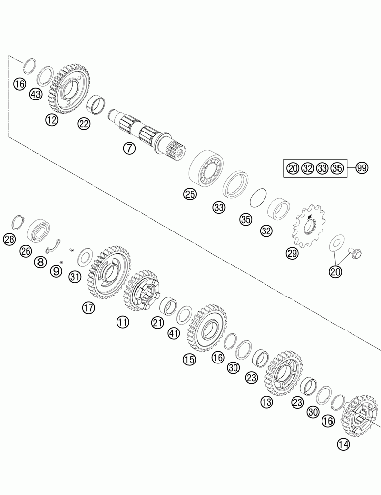 Transmission ii - countershaft