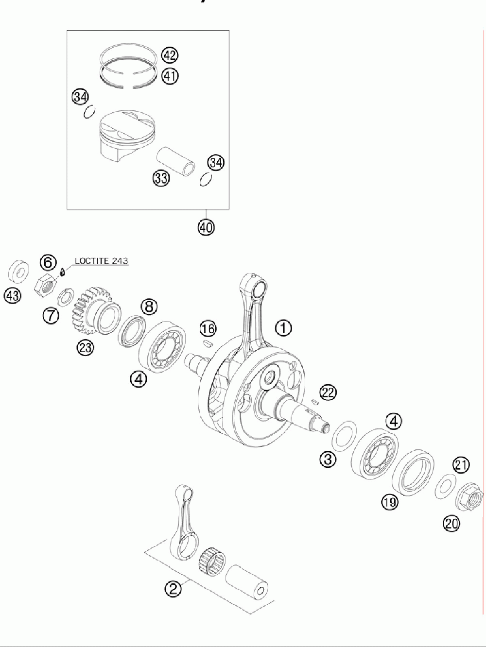 Crankshaft piston