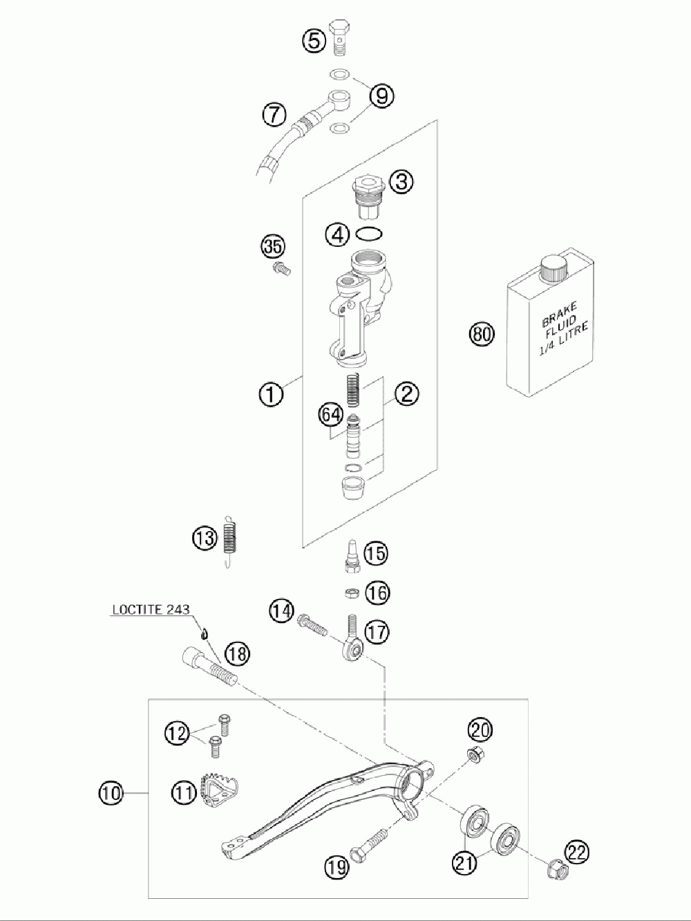 Rear brake control