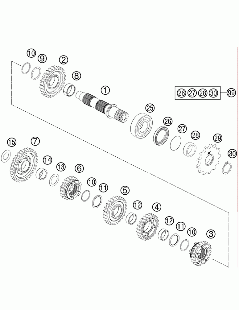 Transmission ii - countershaft