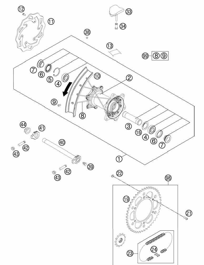 Rear wheel