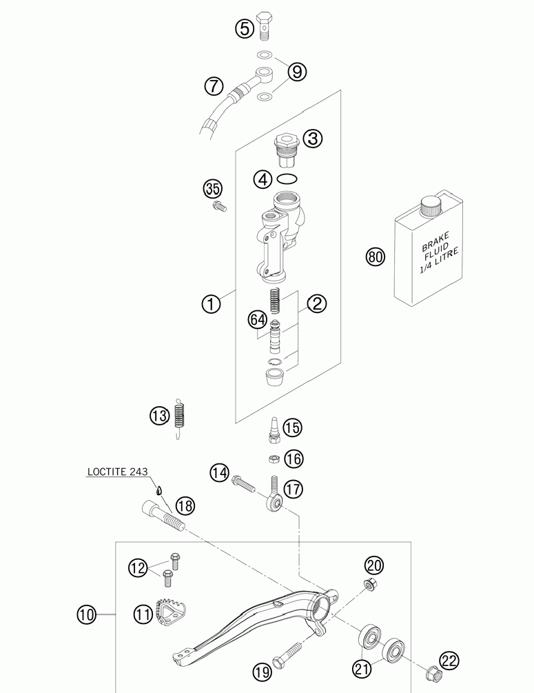 Rear brake control