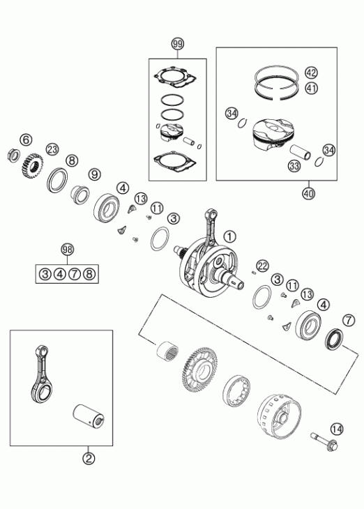 Crankshaft piston