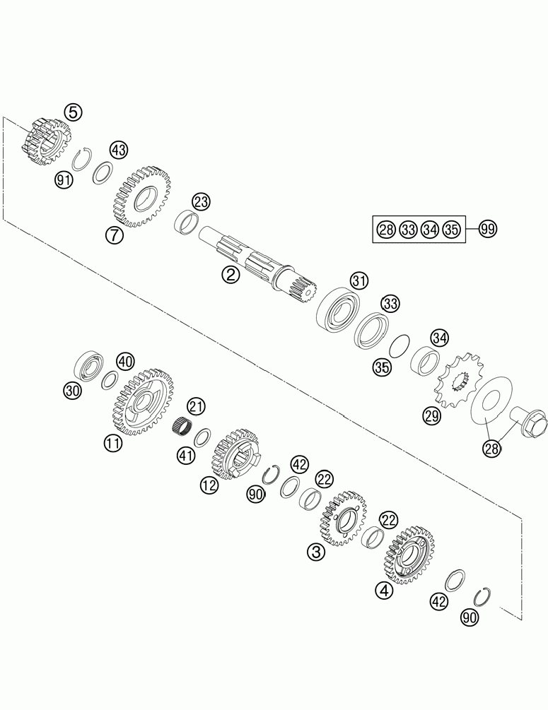 Transmission ii - countershaft