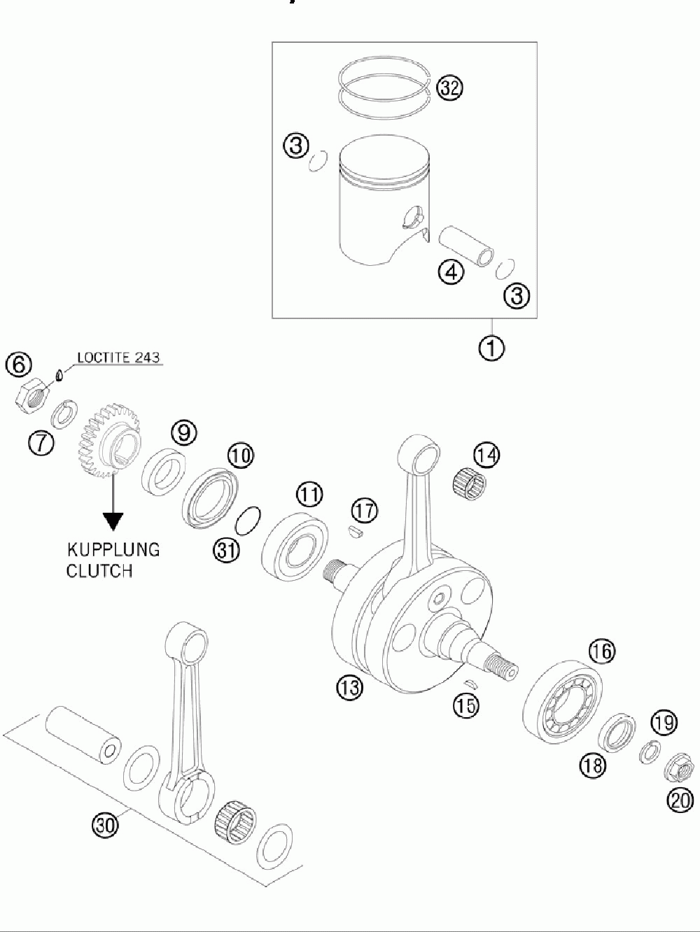 Crankshaft piston