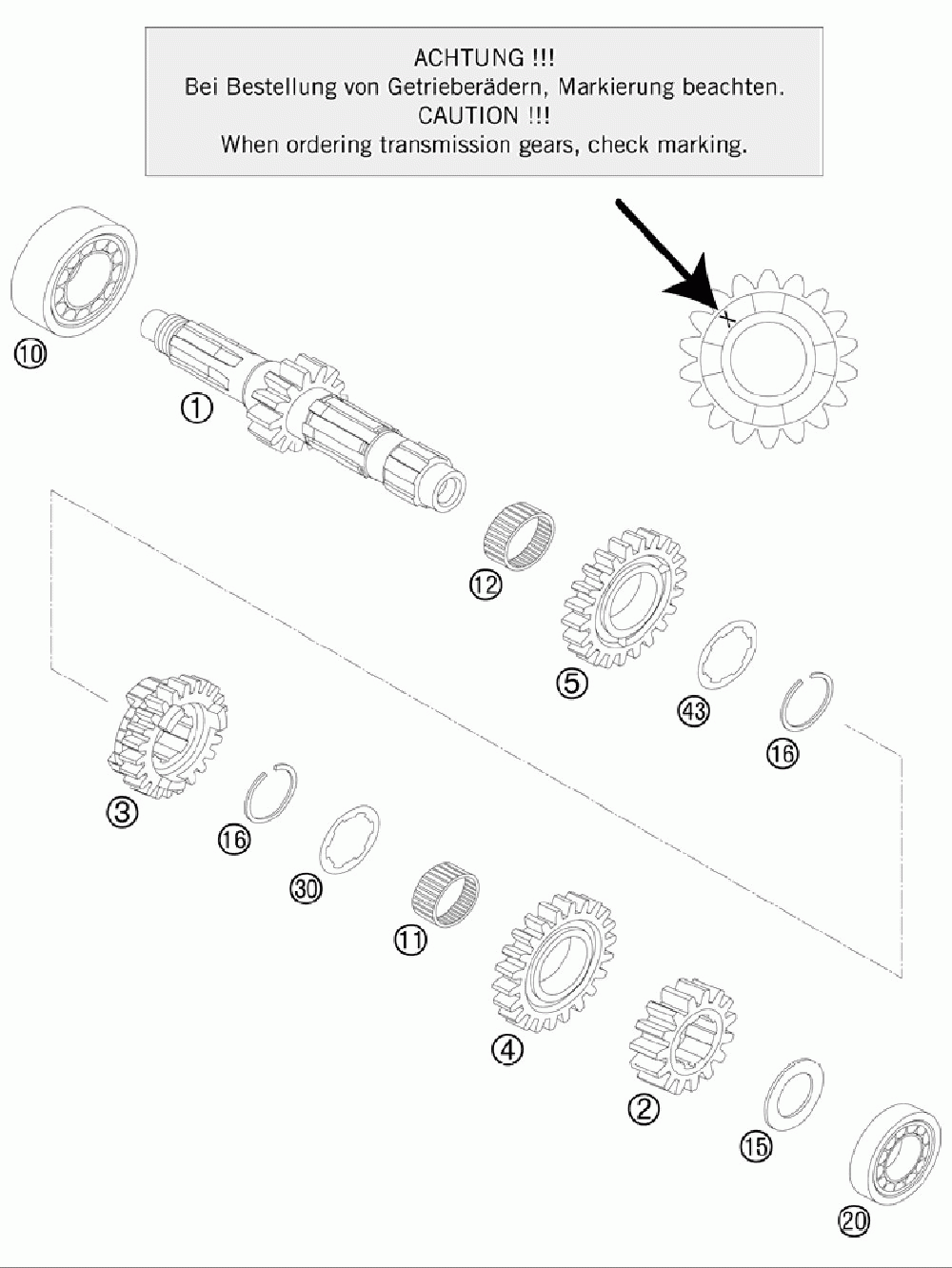 Transmission i - main shaft