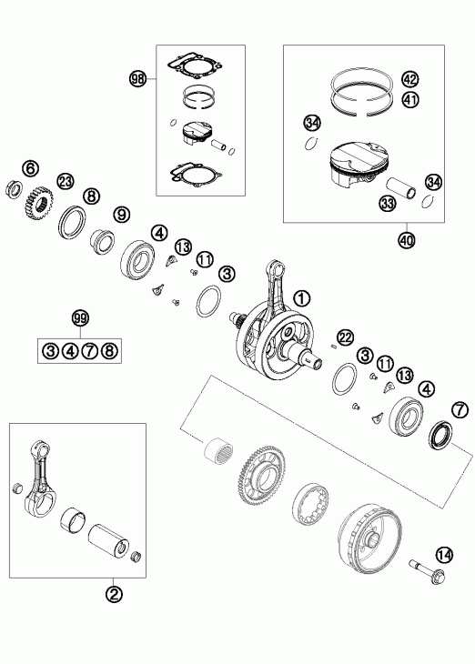 Crankshaft piston