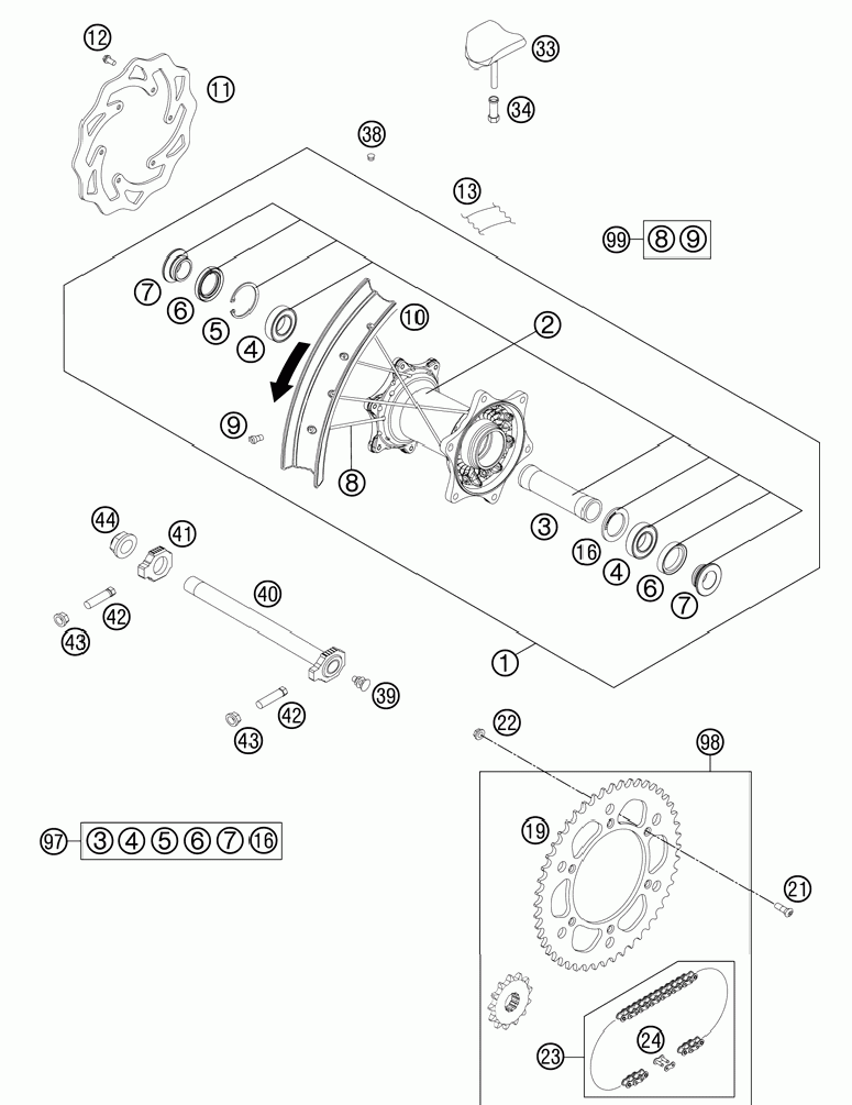 Rear wheel