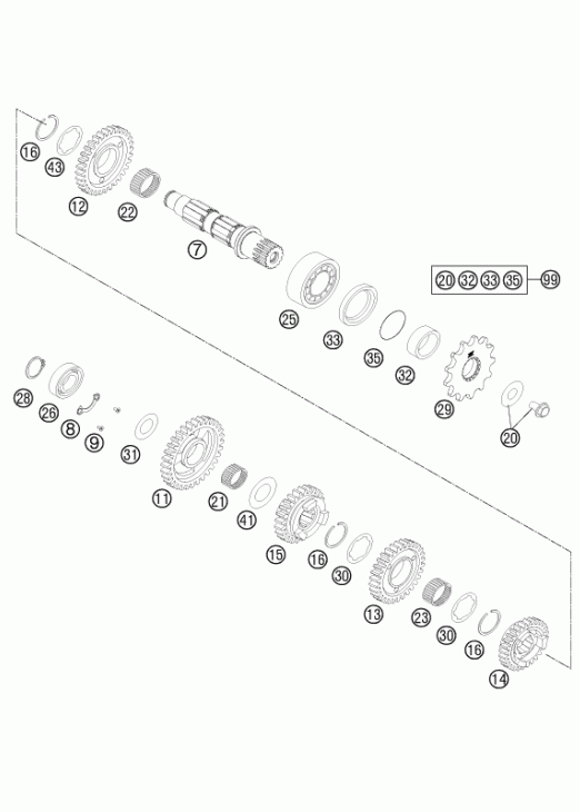 Transmission ii - countershaft