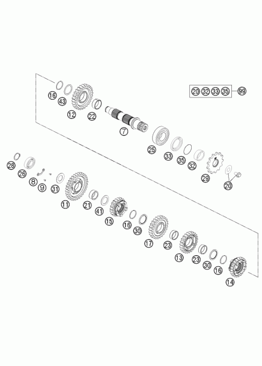 Transmission ii - countershaft